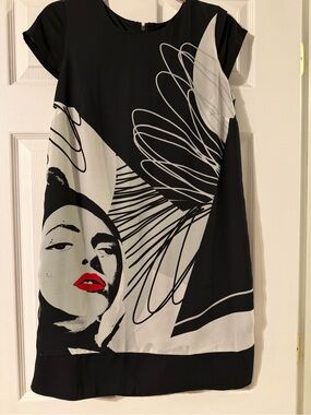 Kensie Black Short Sleeve Dress